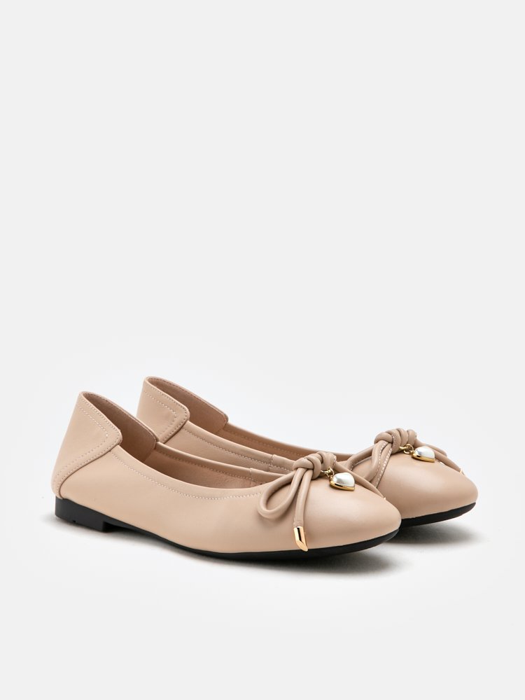 Pazzion_Valeria.G Bow Embellished Leather Ballet Flats - Almond_5450_4905.jpg