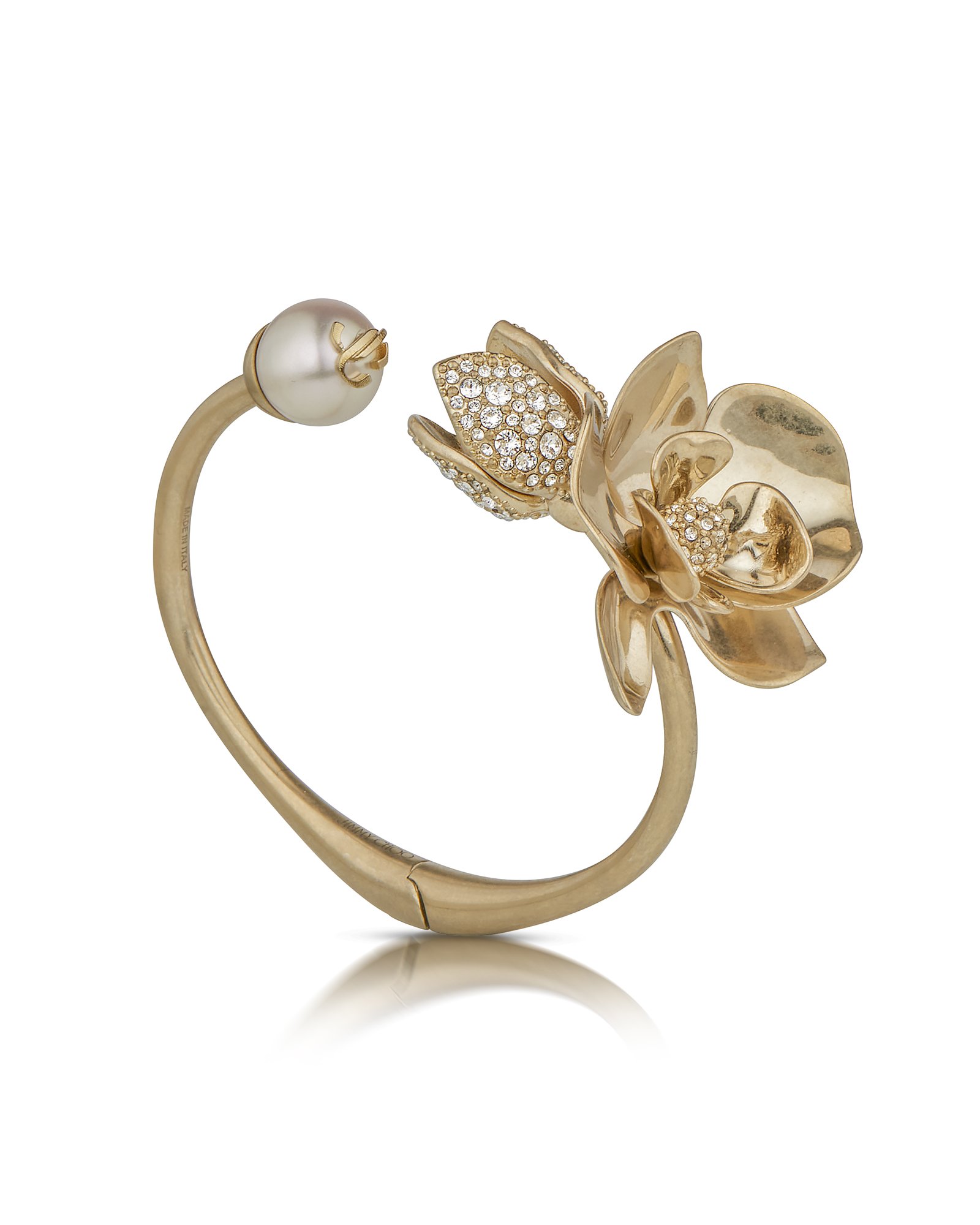 PETAL CUFF - METAL W GOLD FINISH W PEARL W CRYSTAL.jpg