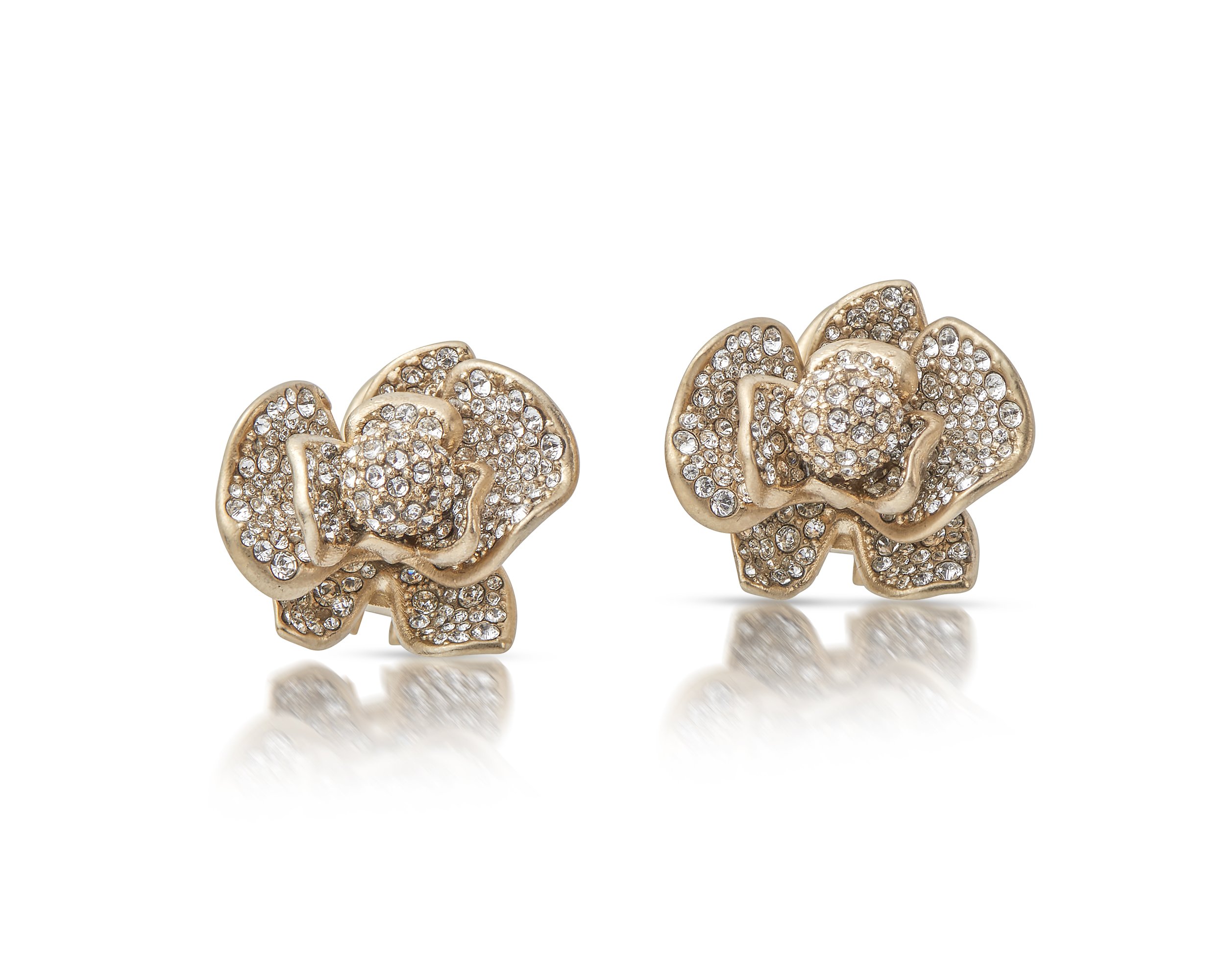 PETAL STUDS - METAL W GOLD FINISH AND ALL OVER PAVE CRYSTAL - GOLD CRYSTAL.jpg