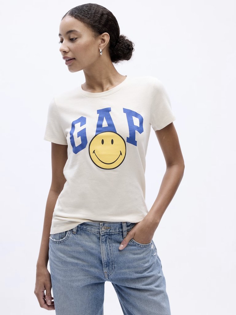 Gap Women_s Smiley® Originals Gap Logo T-Shirt 2150.jpeg
