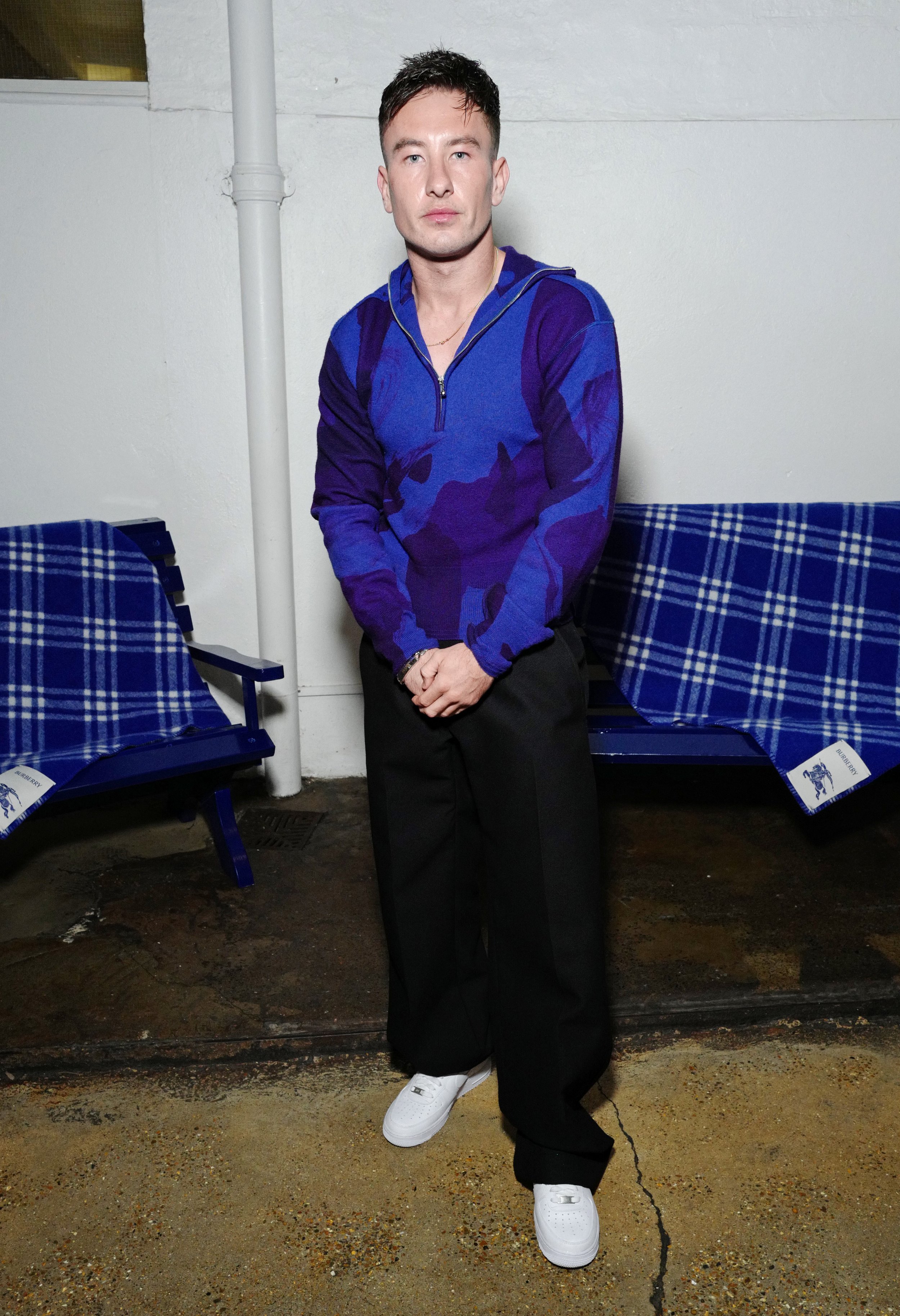 Barry Keoghan wears Burberry to the Sarah Lucas Dinner hosted by Sarah Lucas and Daniel Lee.JPG