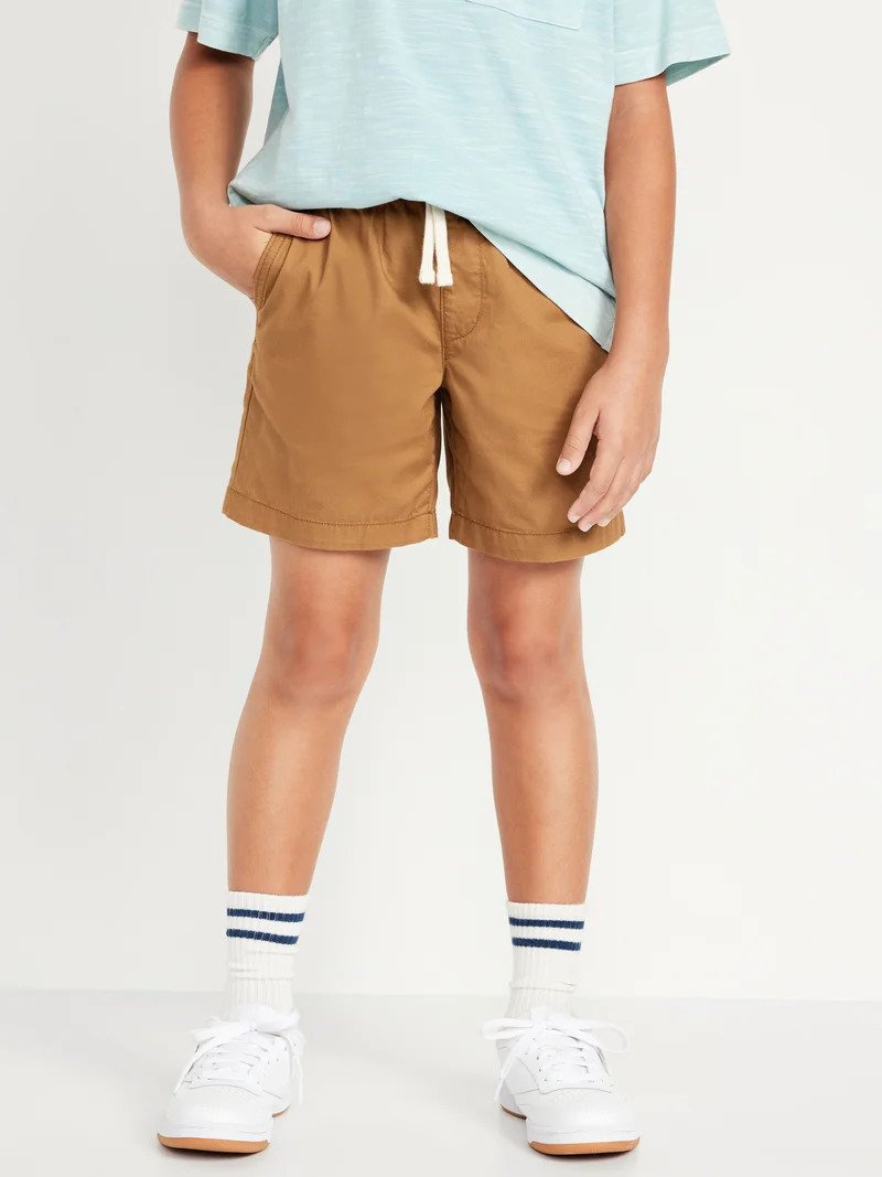 Twill Pull-On Shorts for Boys (Above Knee)