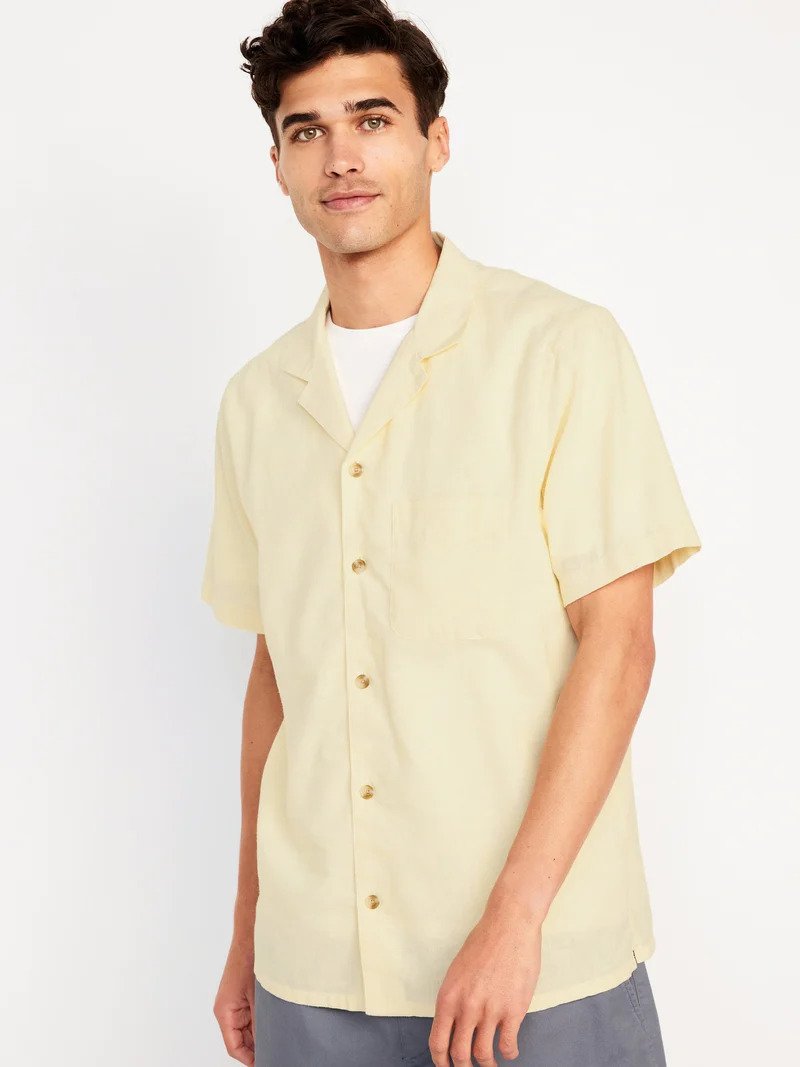 Short-Sleeve Camp Shirt for Men