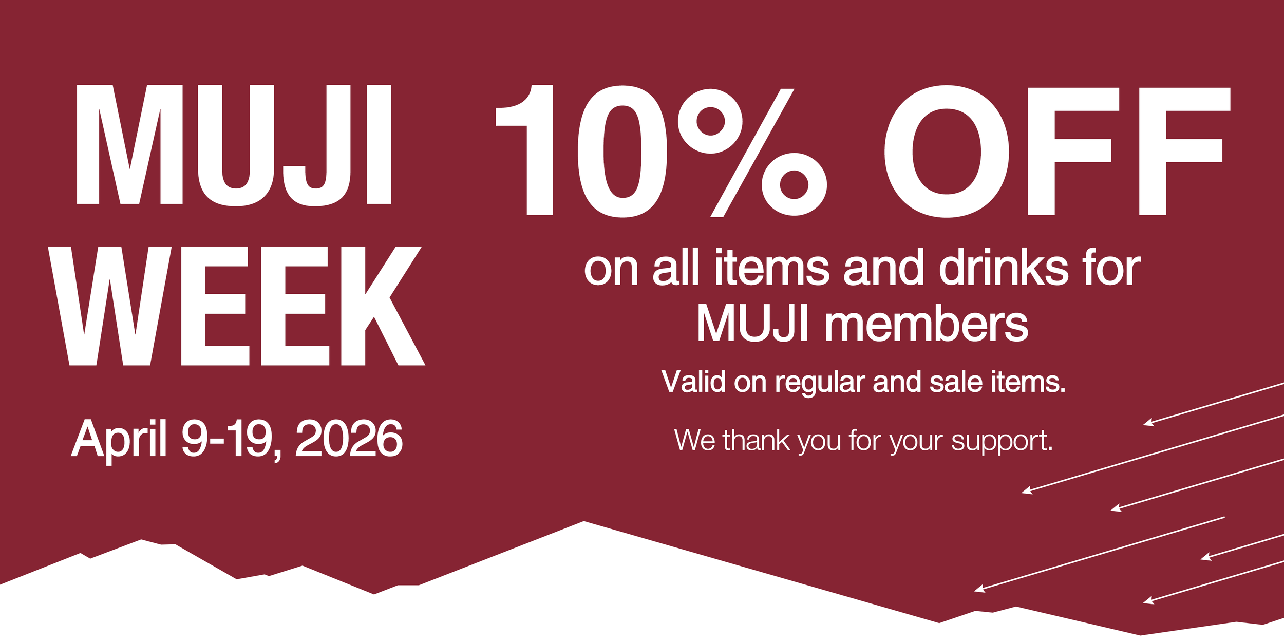 MUJI Week has Arrived to Celebrate MUJI Philippines’ 9th Anniversary