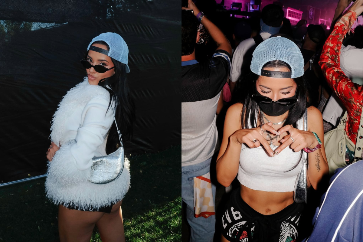 BECKY G at Coachella Just Made The Kate Spade New York Duo Mini The Bag of the Season