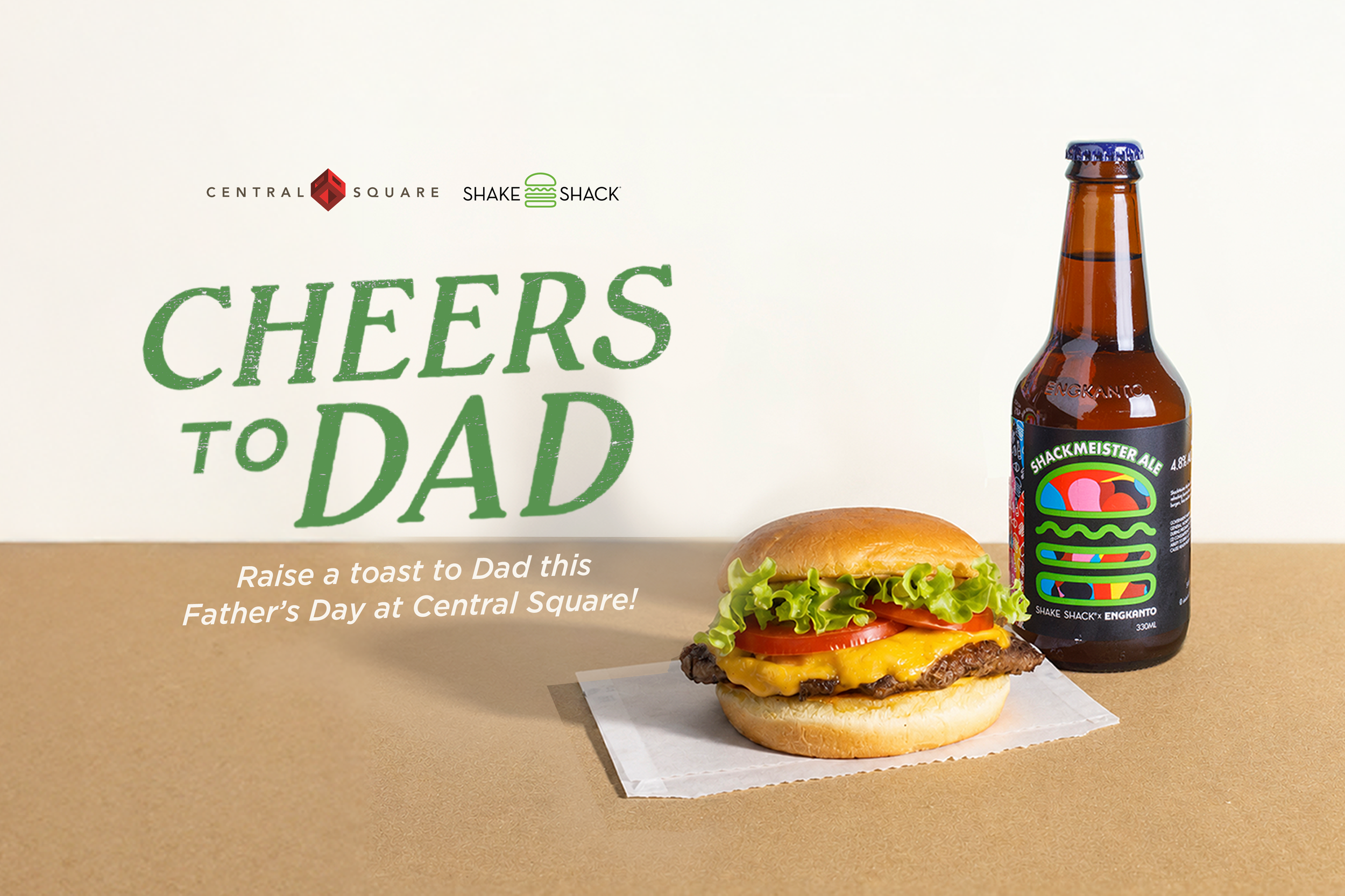 Cheers to Dad at Central Square