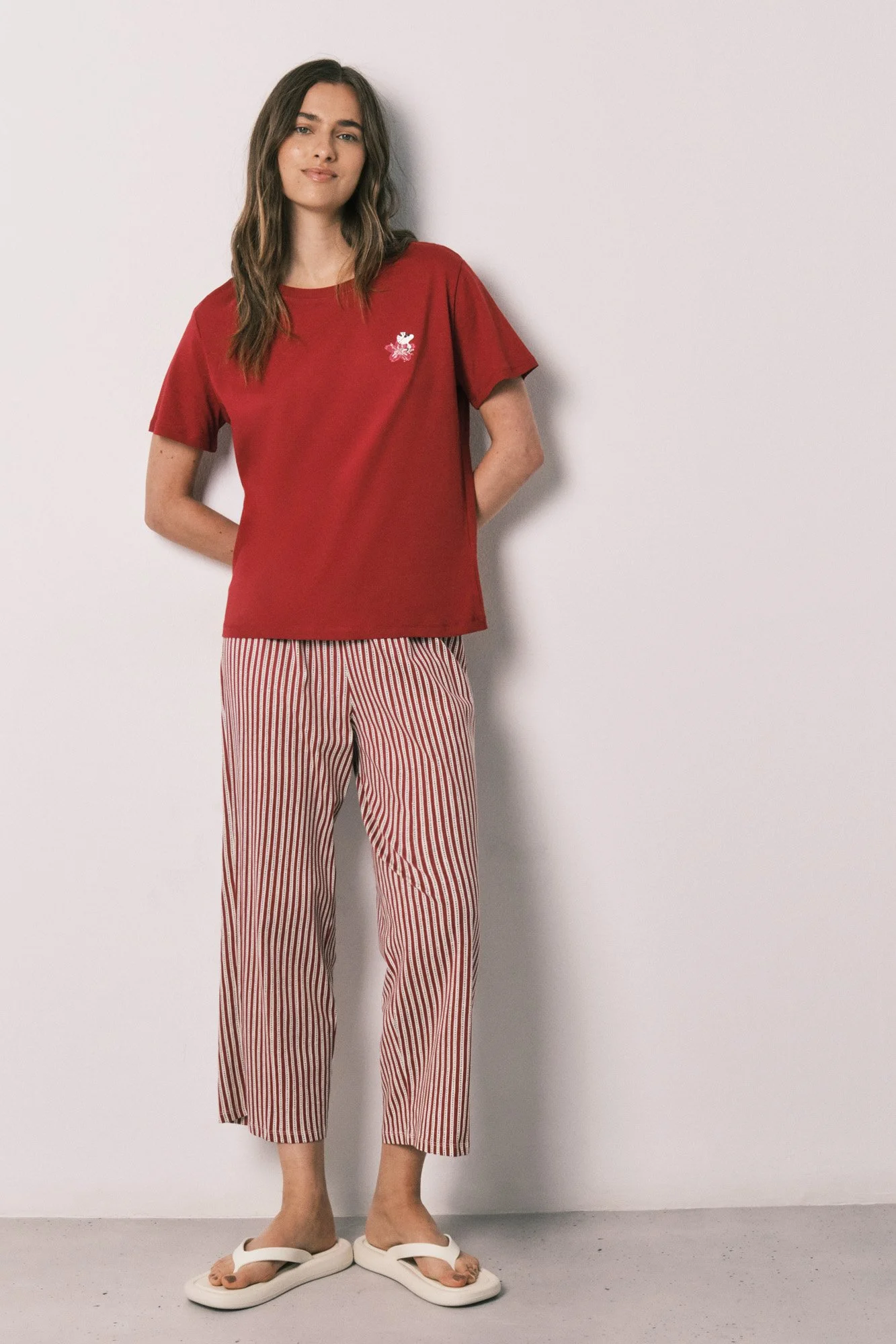 Striped Cotton Capri Pyjamas Snoopy.jpg