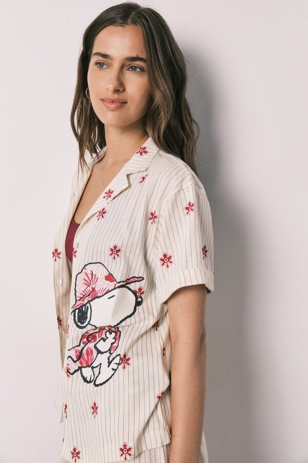 Striped Short Pyhamas Snoopy 4.jpg
