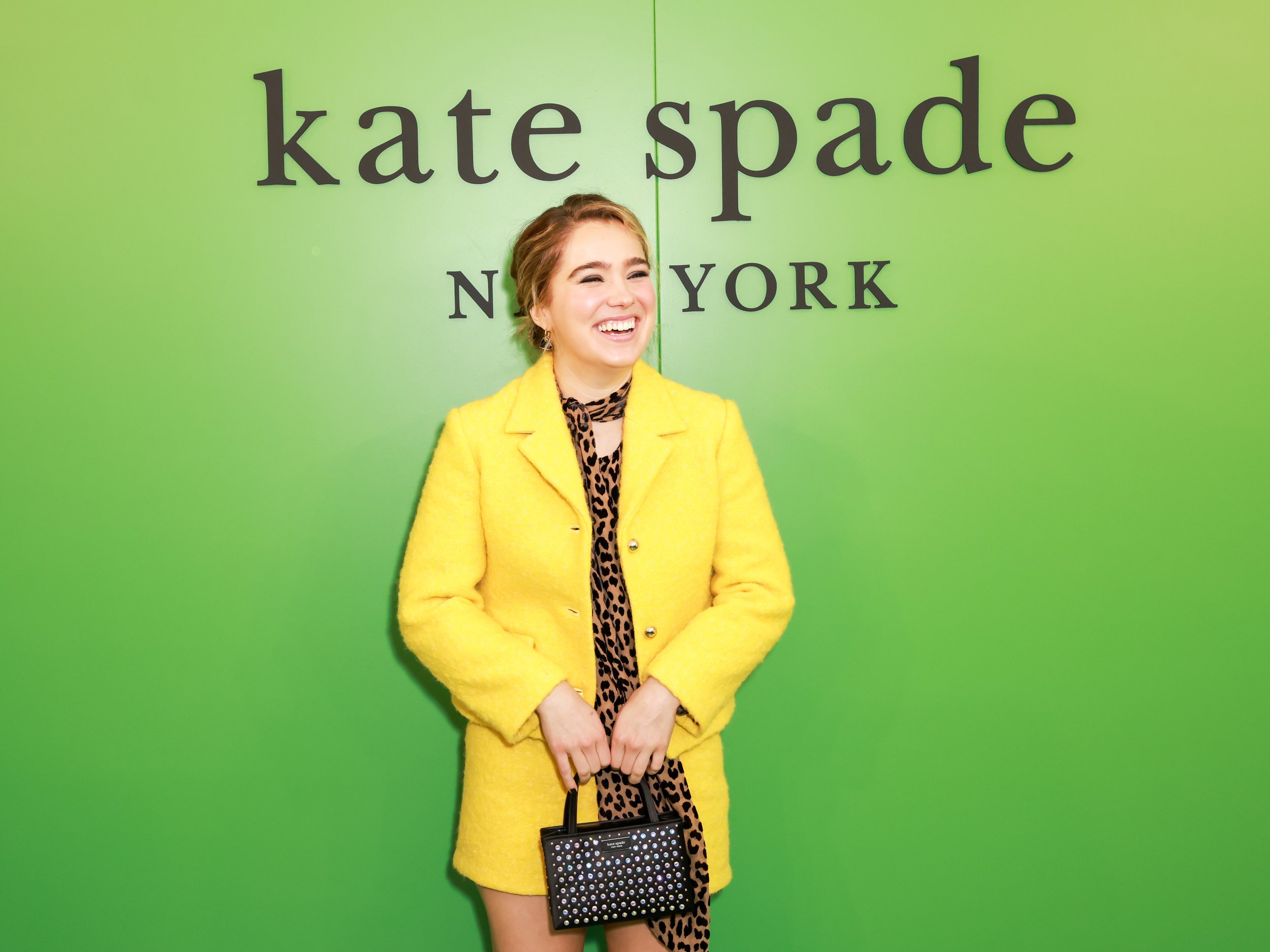 Kate Spade Sam Icon Crystal Embellished Crossbody Bag in Yellow