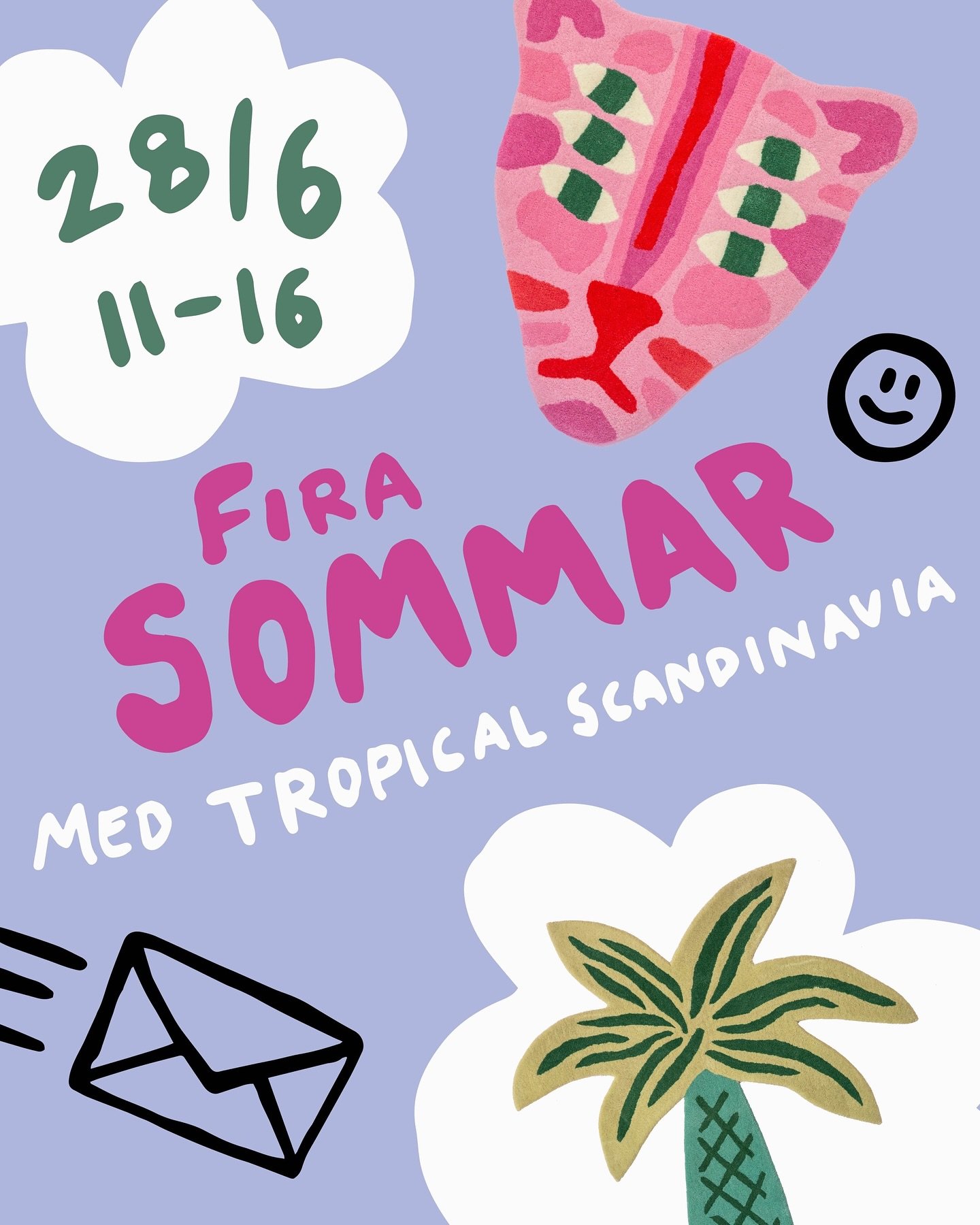 𝗙𝗶𝗿𝗮 𝘀𝗼𝗺𝗺𝗮𝗿 𝗺𝗲𝗱 𝗼𝘀𝘀!
V&auml;lkommen p&aring; event i v&aring;rt showroom i Hammenh&ouml;g, &Ouml;sterlen, f&ouml;r en dag fylld av f&auml;rg och gl&auml;dje! Vi visar v&aring;r nya utst&auml;llning &ldquo;Joy Catchers&rdquo; med tufta