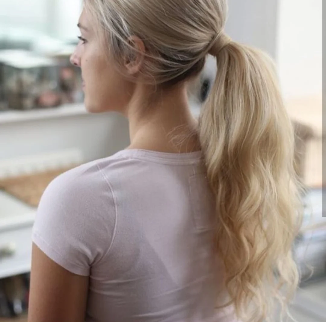 Low ponytail updo