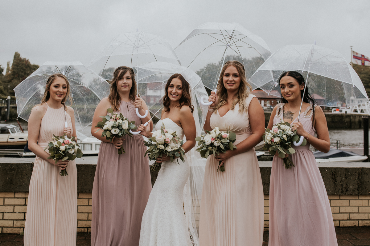 Bride and bridesmaids makeup