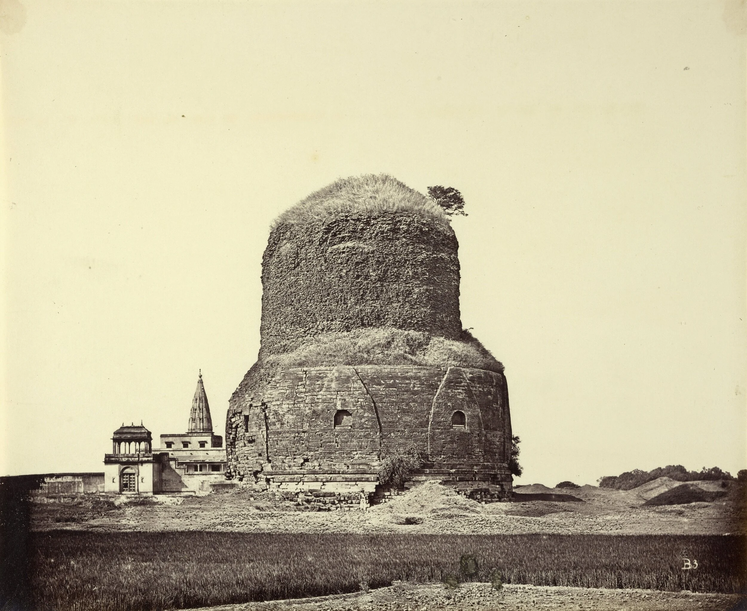 Dhamek-Stupa-at-Sarnath-near-Varanasi---c1860's.jpg