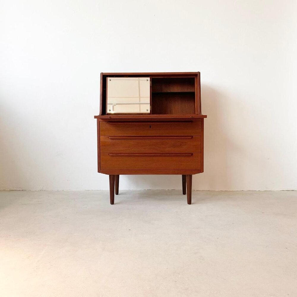 SOLD - Danish Teak Bureau 