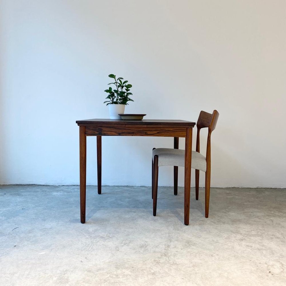 SOLD - Danish Square Extendable Dining Table