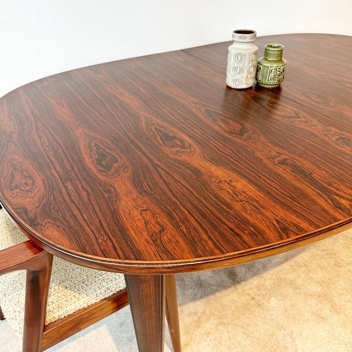 Danish Oval Extendable Dining Table by Omann Jun