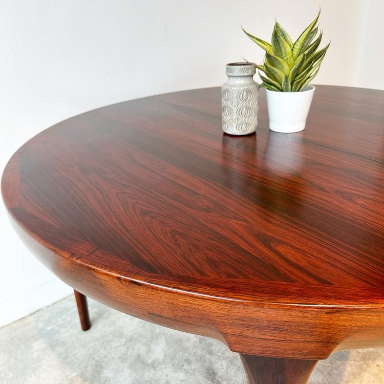 SOLD - Jørgen Linde Round Extendable Dining Table