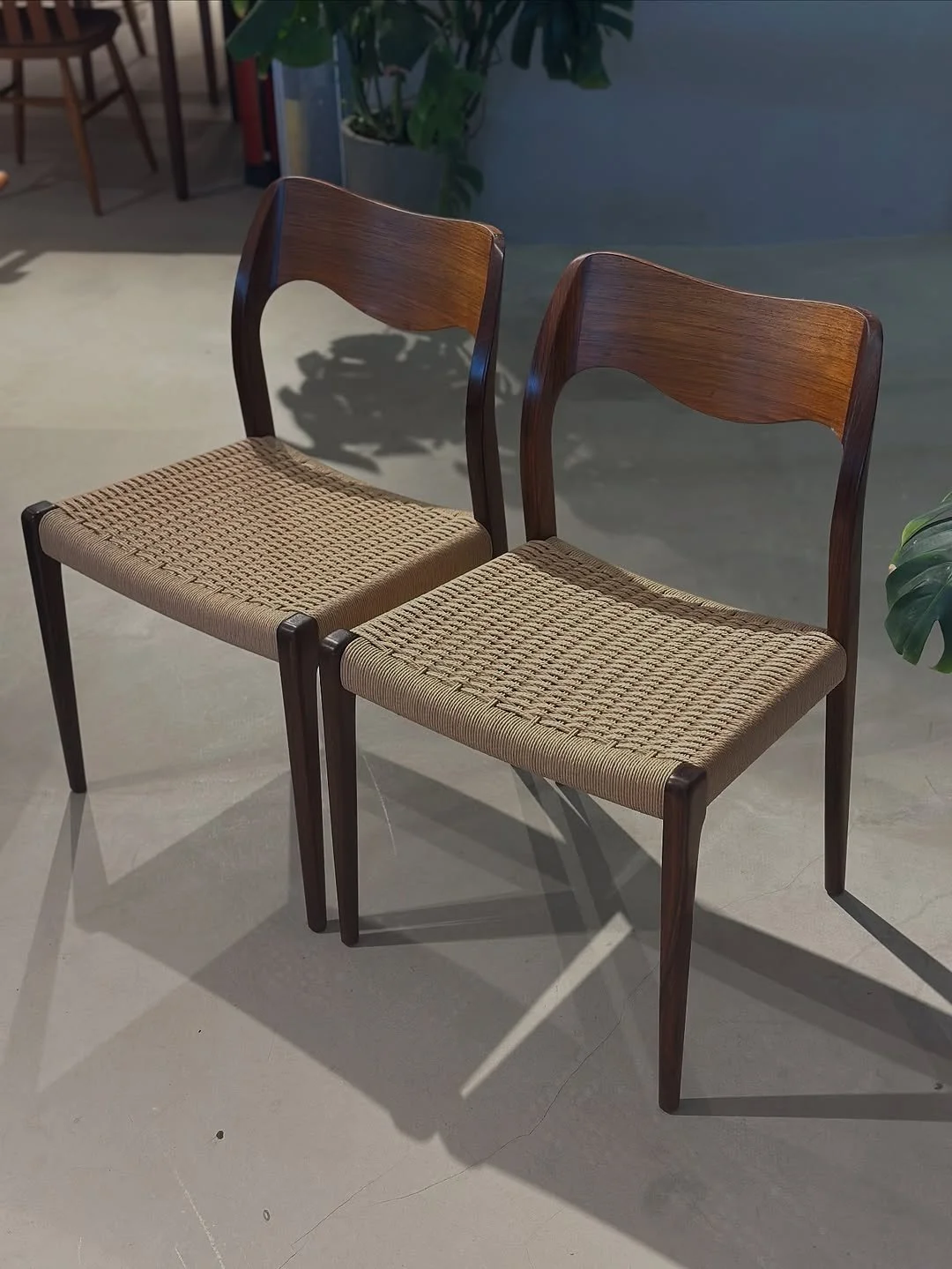 Niels Otto Møller Model 71 Chairs in Rosewood