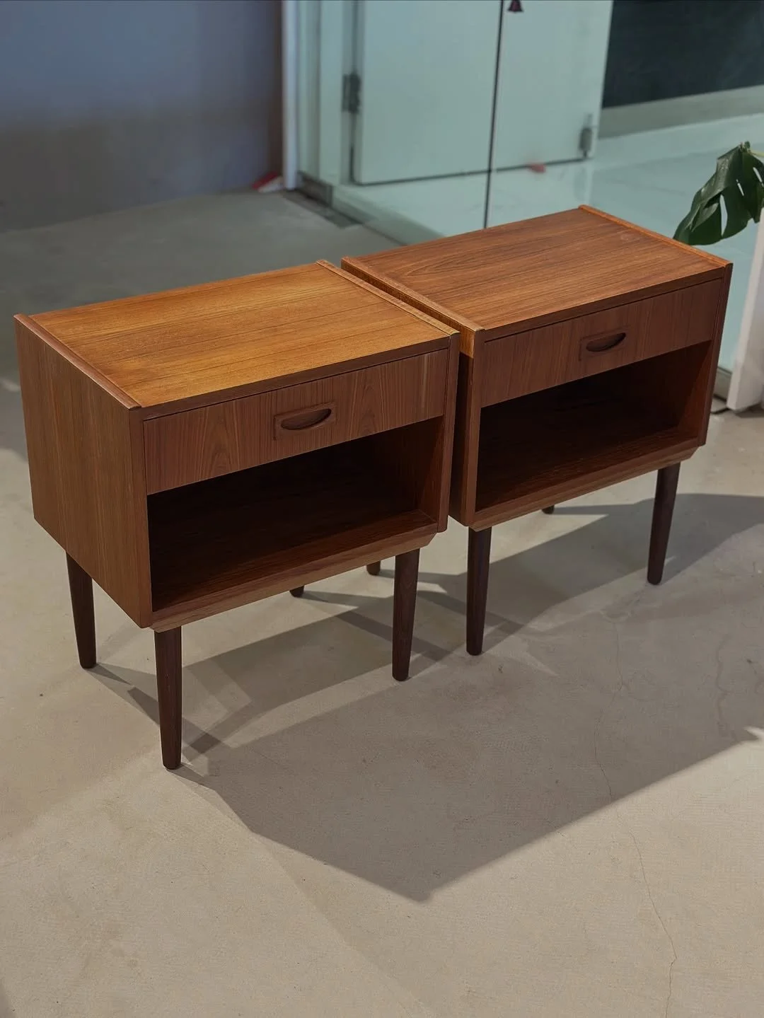 Pair of Danish Bedside Tables