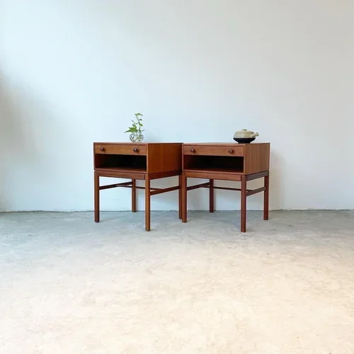 SOLD - Pair of Nightstands by Sven Engström &amp; Gunnar Myrstrand 
