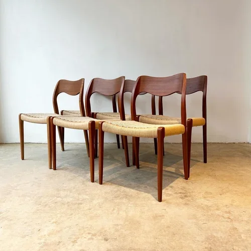 SOLD - Niels Otto Møller Model 71 Chairs 