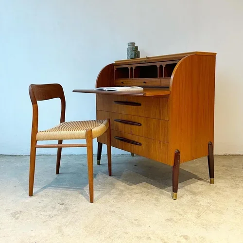 SOLD - Egon Ostergaard Roll-Top Secretary Desk