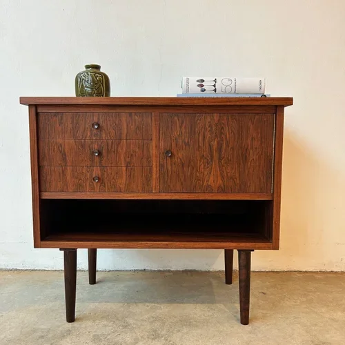 SOLD - Danish Two-Tier Cabinet in Rosewood