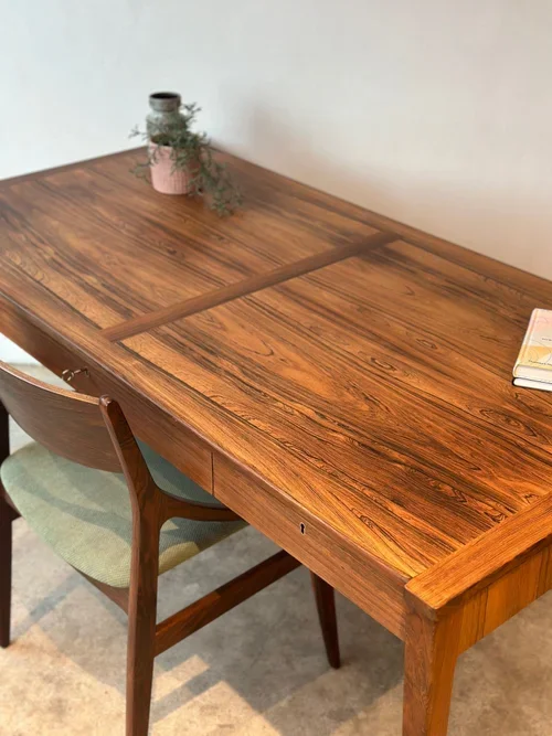 SOLD - Danish Freestanding Desk in Rosewood