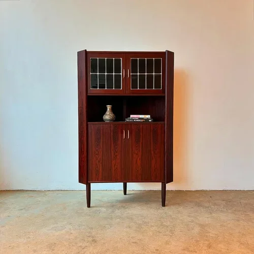 SOLD - Danish Corner Cabinet