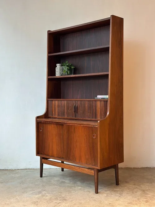SOLD - Johannes Sorth Secretary Bookcase in Rosewood