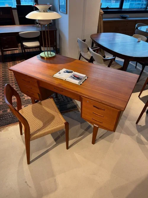 SOLD - Danish Freestanding Writing Desk in Teak
