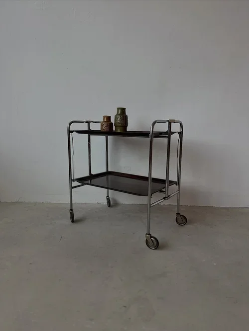 SOLD - Danish Foldable Bar Cart