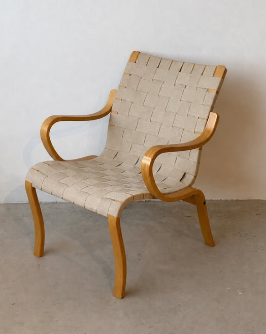 SOLD - Danish Bentwood Easy Chair
