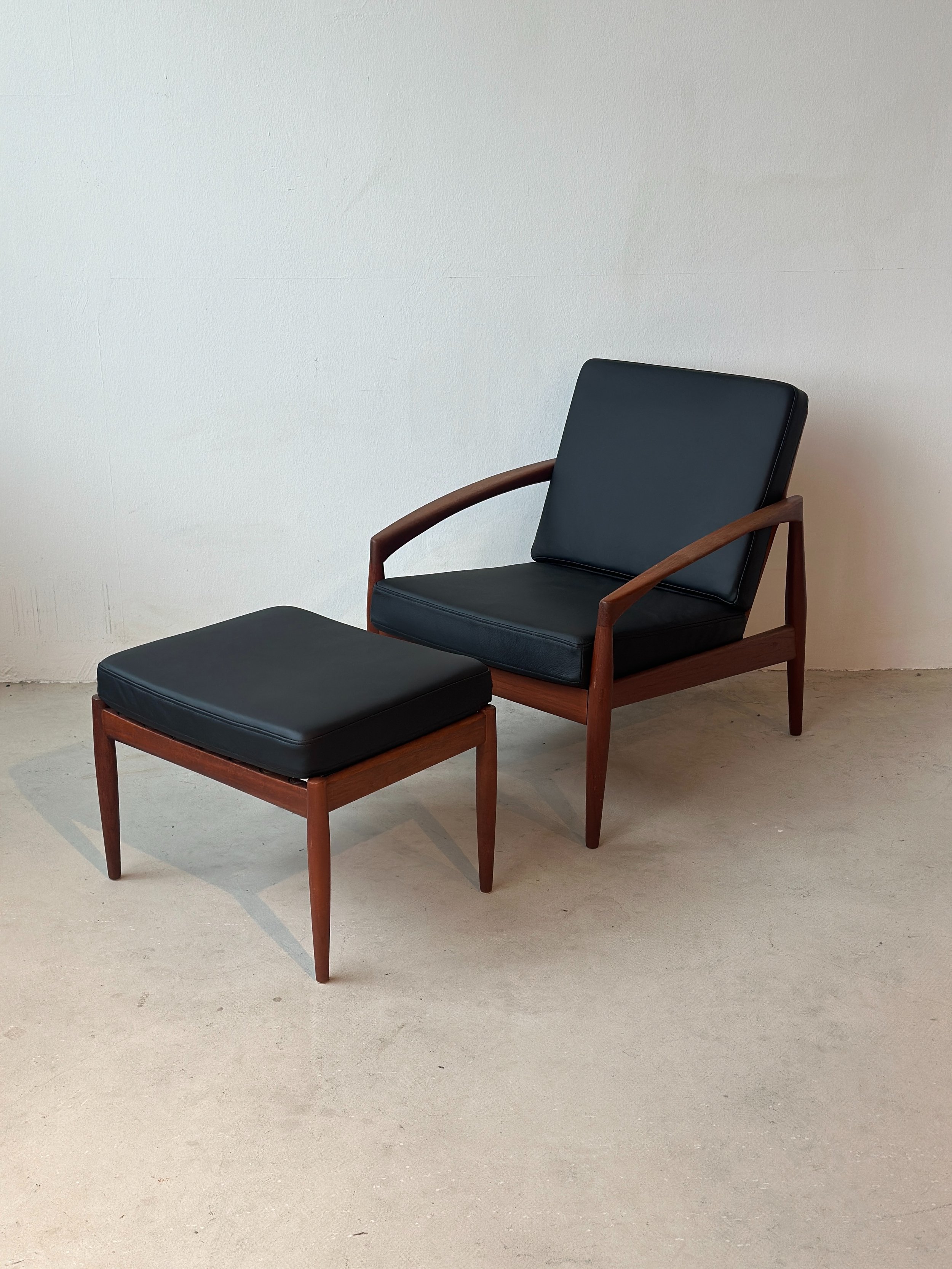 Kai Kristiansen Paperknife Easy Chair with Ottoman