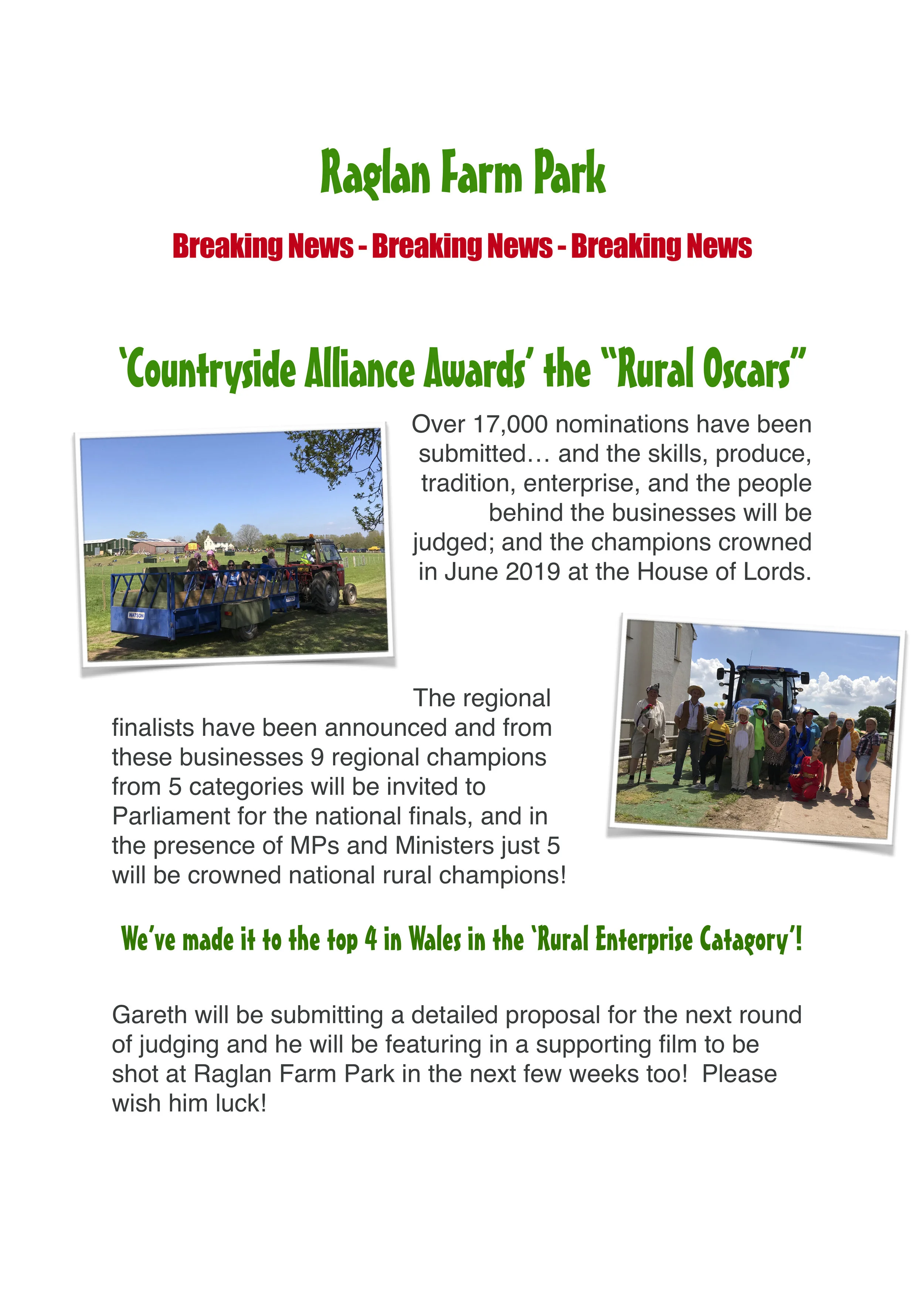 Countryside ‘Rural Oscars’ !