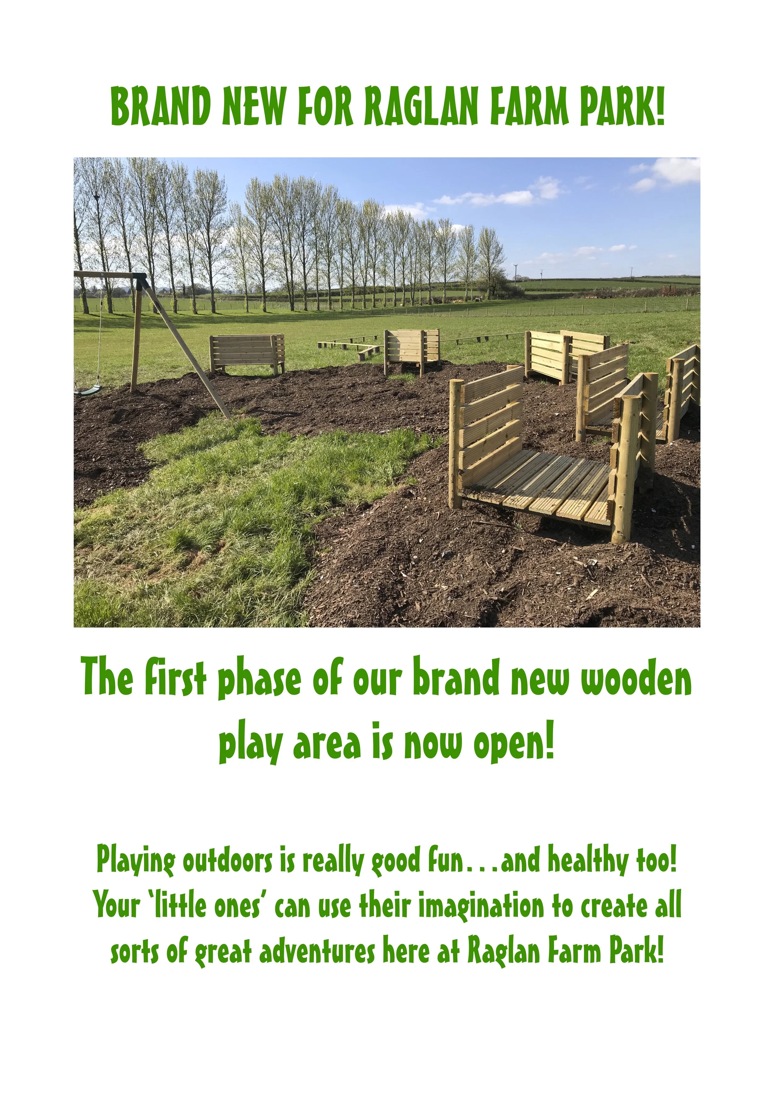 BRAND NEW WOODEN PLAY AREA!