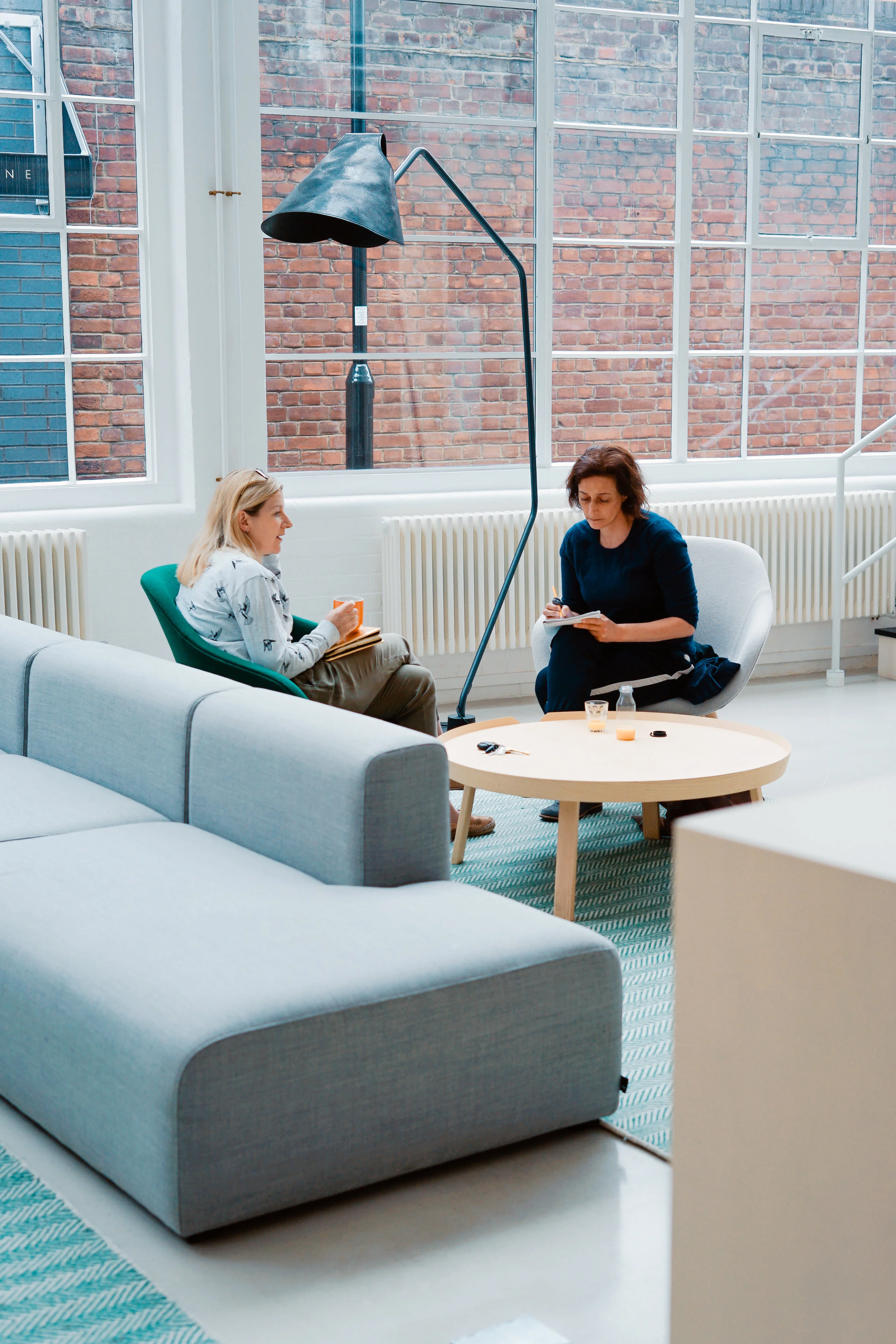 Two women engaged in a meeting