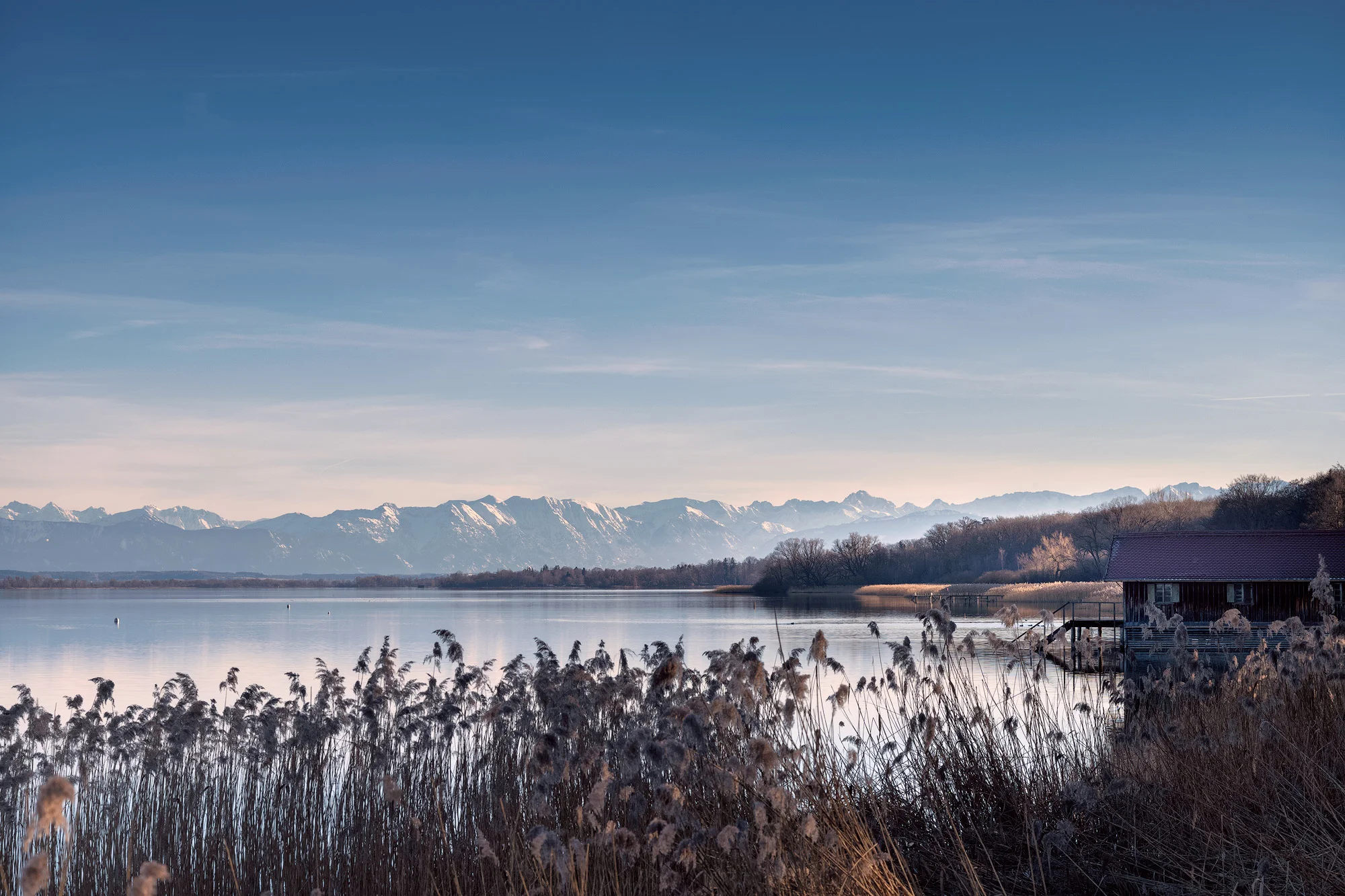 Blick vom Landungssteg, Holzhausen