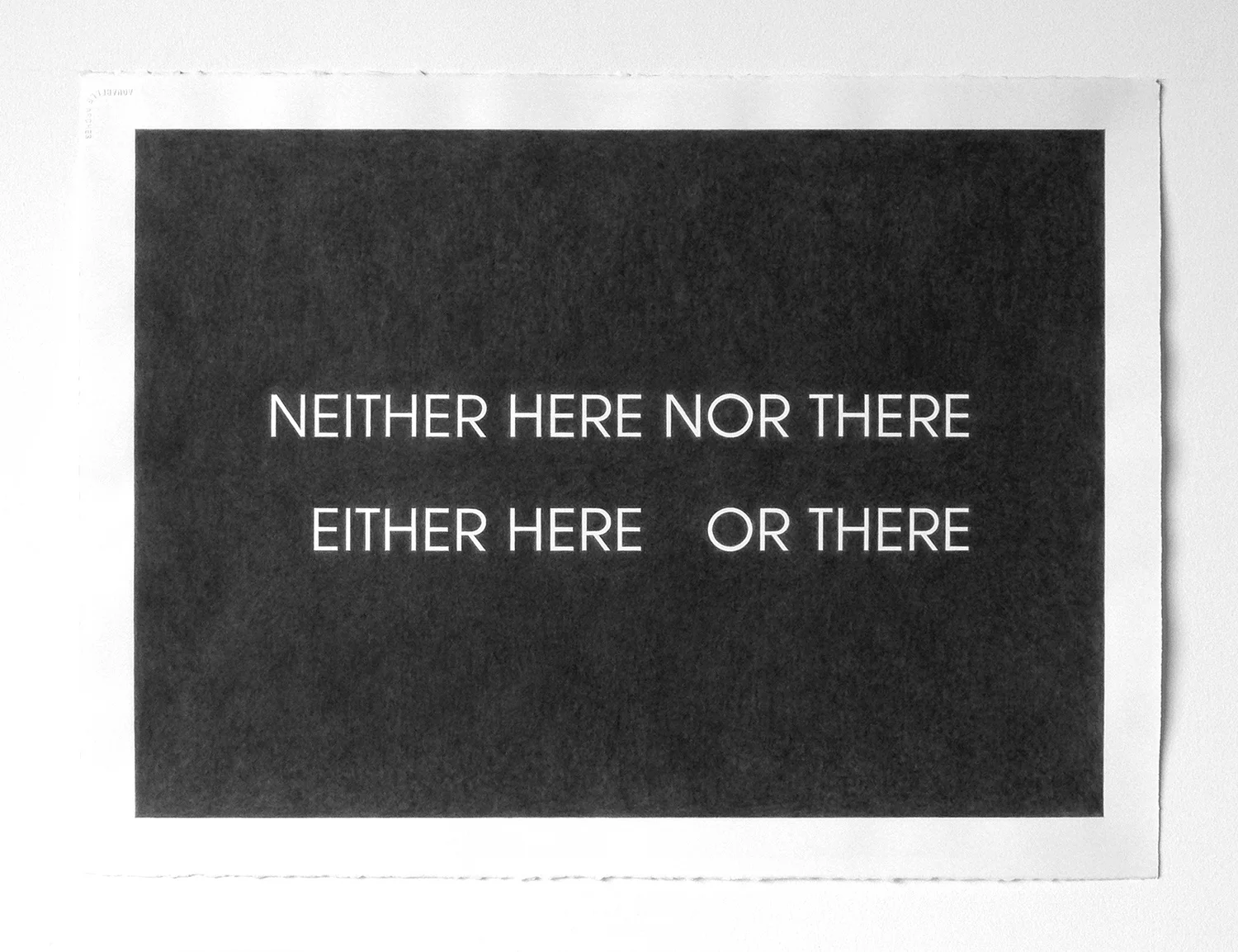  Untitled (Neither Here Nor There)  Acrylic on Arches paper  22 x 30 in / 56 x 76 cm  2006 