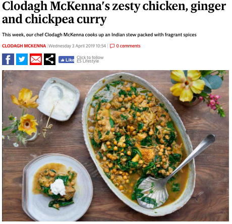 Evening Standard 3rd April 2019