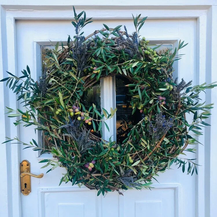 Olive Branch And Lavender Wreath