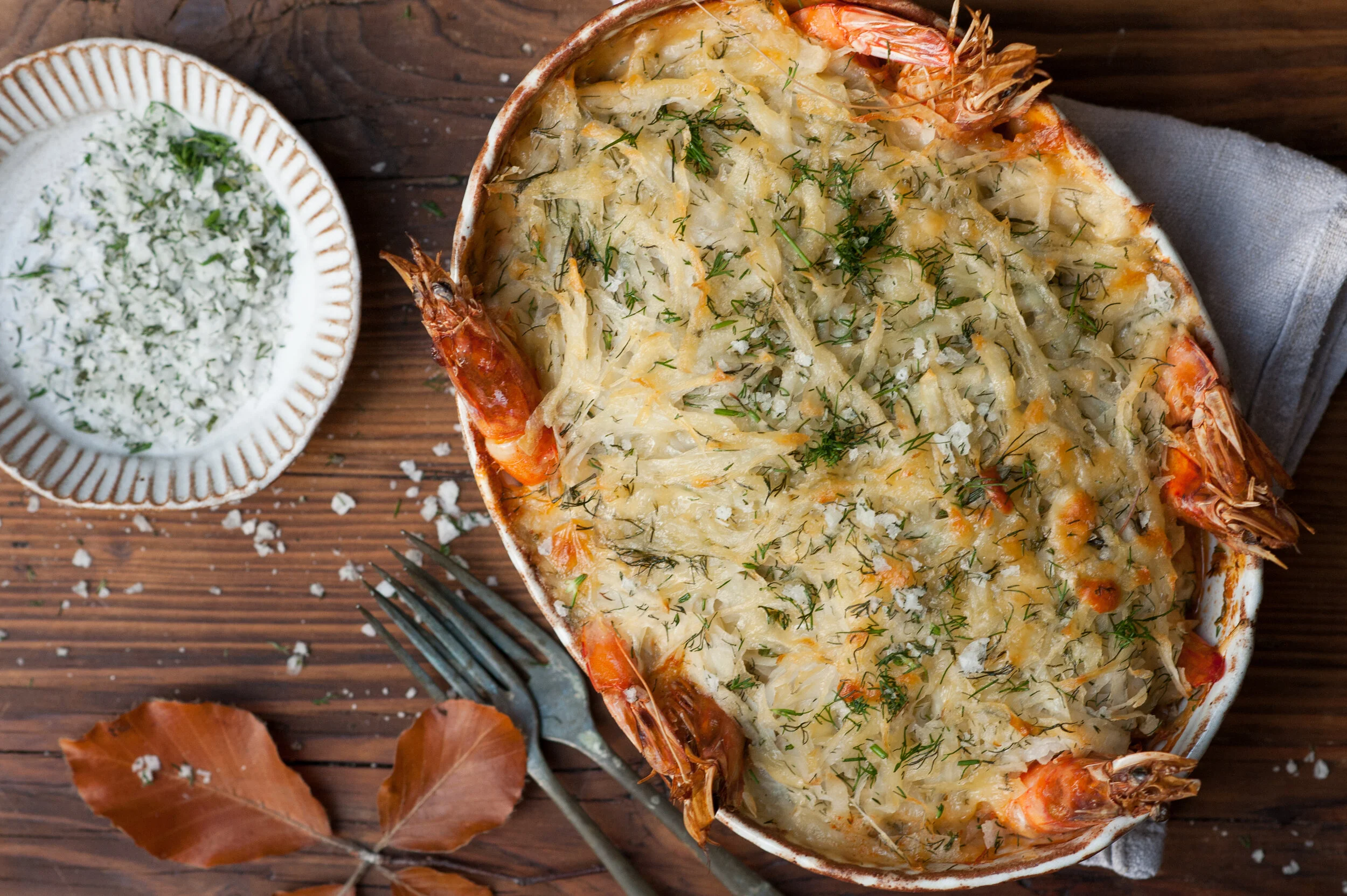 Fish Pie With Crispy Cheddar Rosti