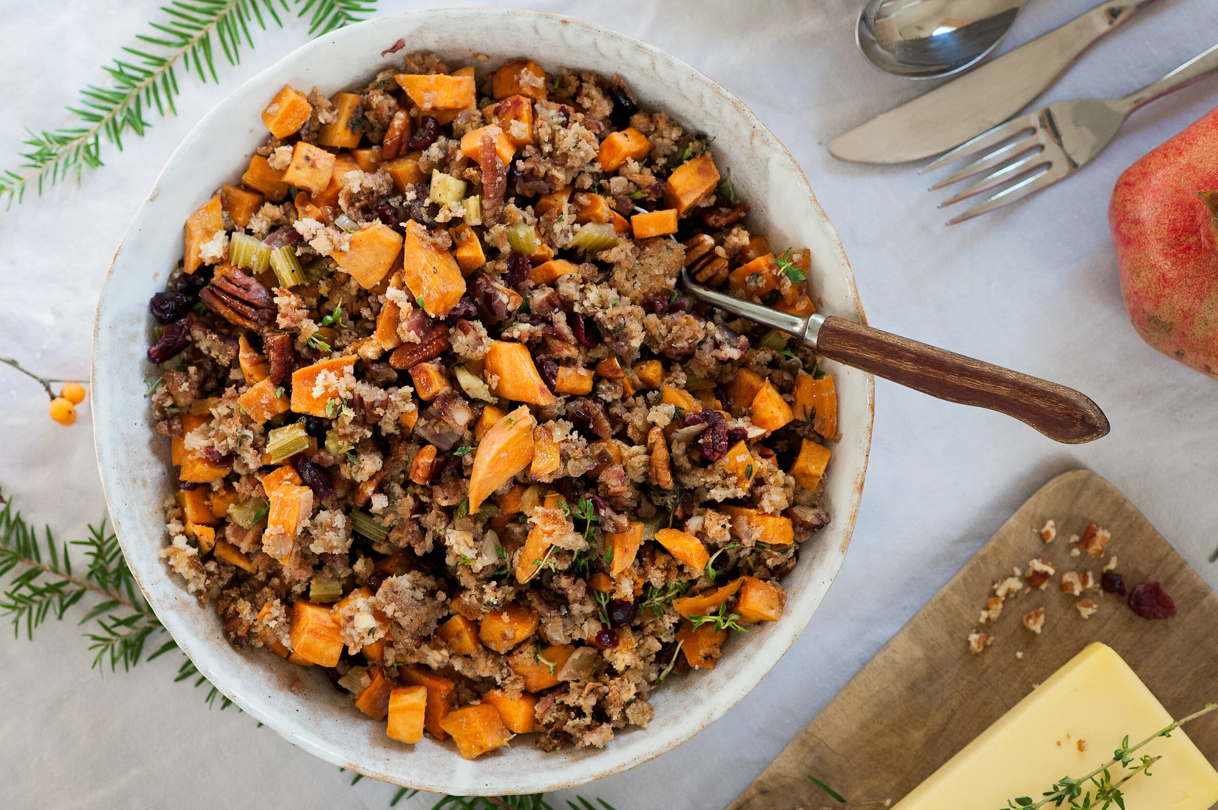 Sweet Potato, Bacon & Pecan Stuffing