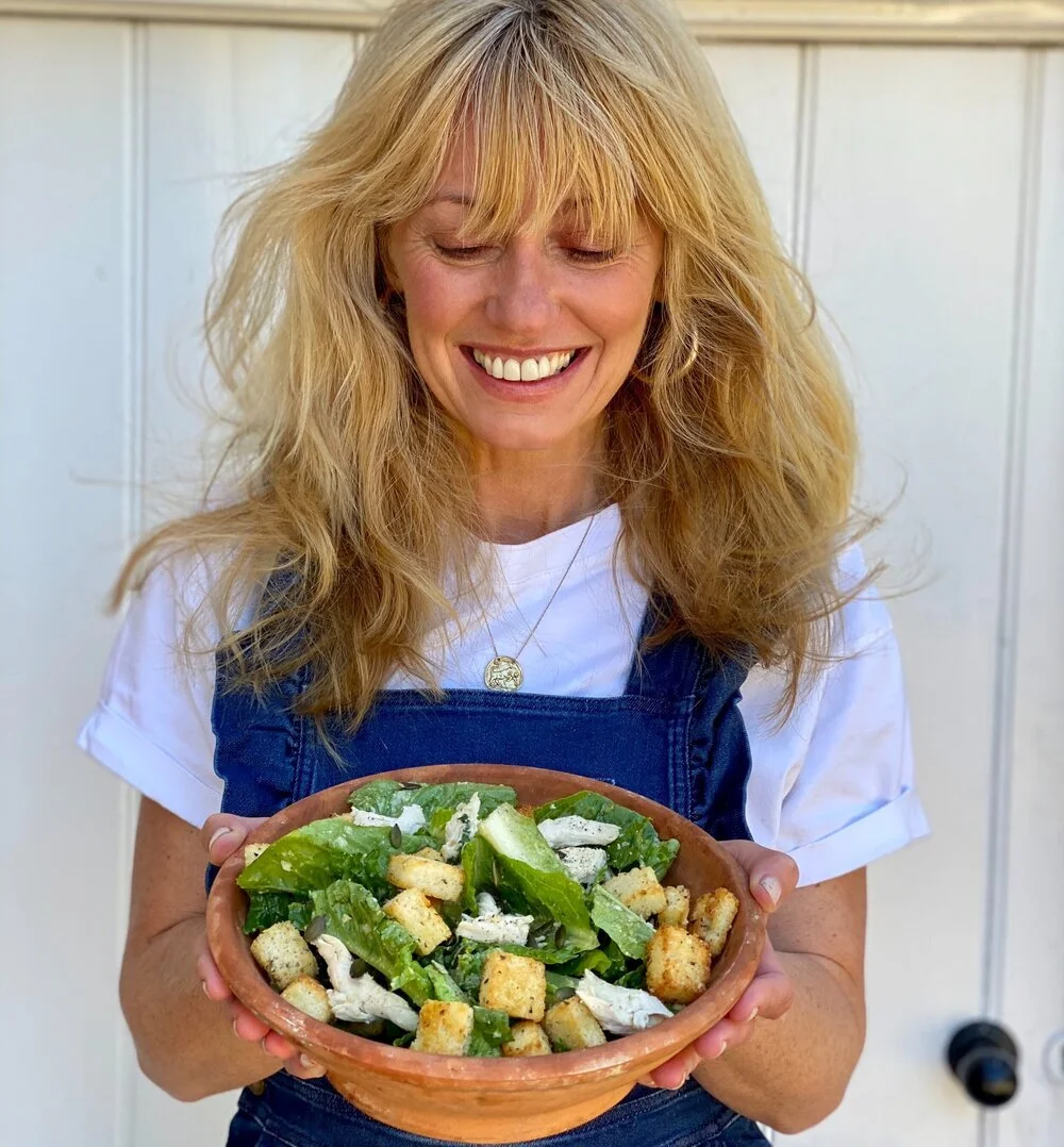 Caesar Salad With Crunchy Parmesan Croutons