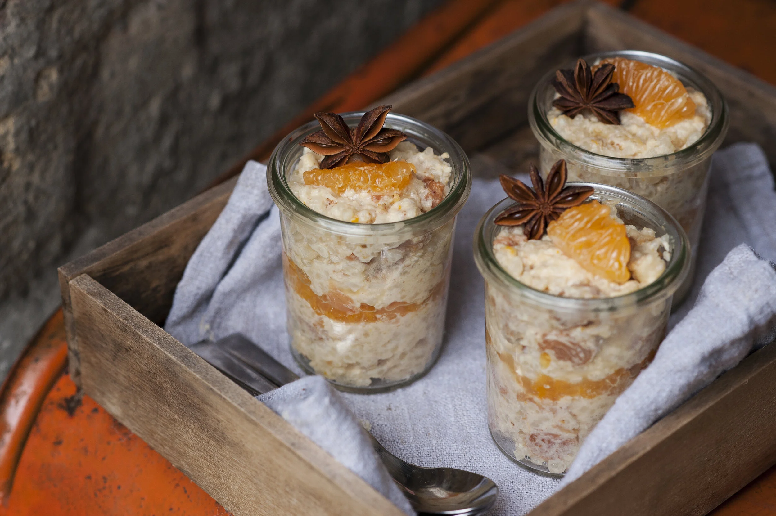 Star Anise Orange Rice Pudding