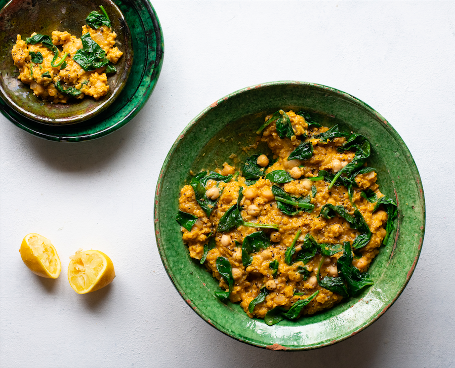 Coconut and Spinach Dal