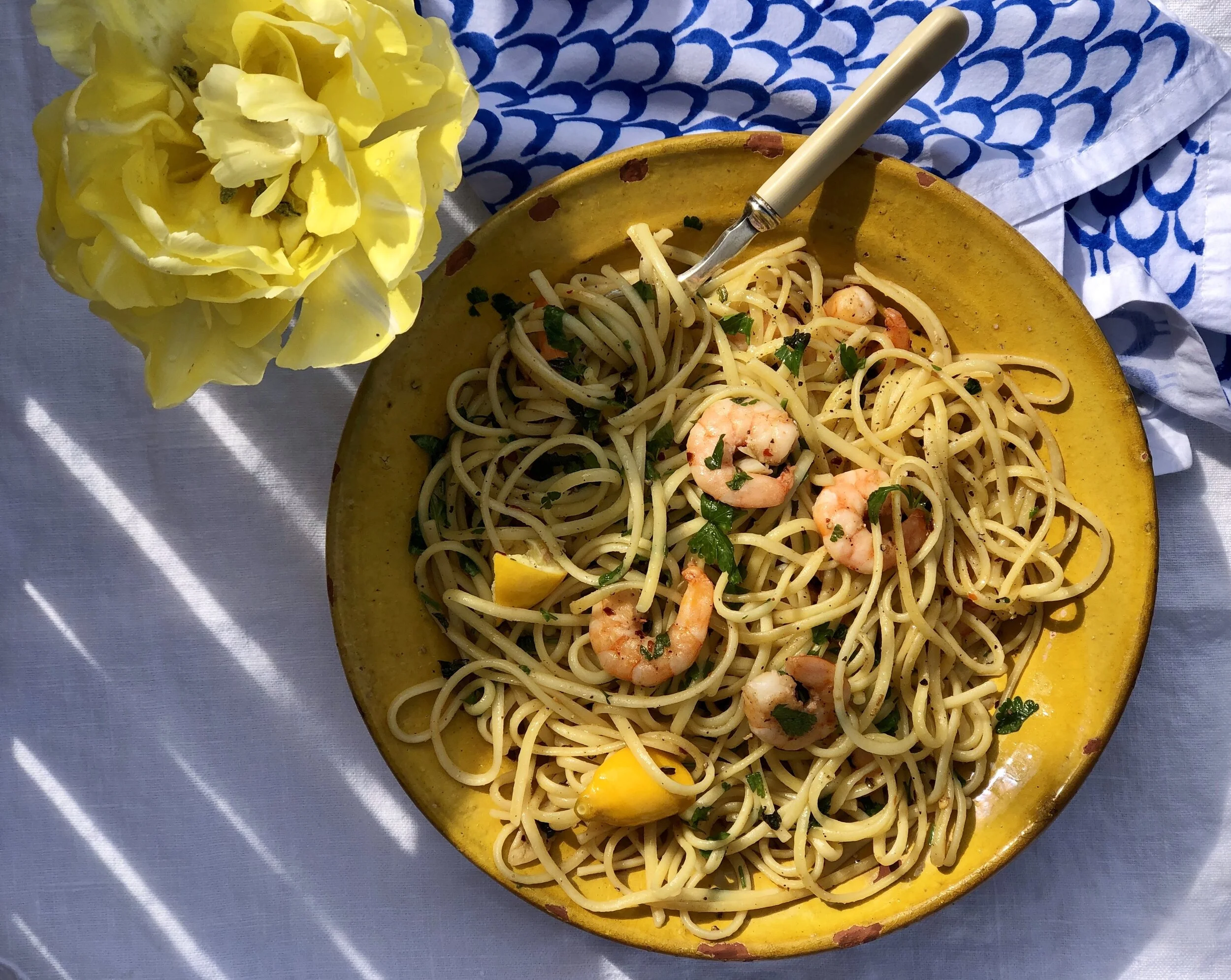 Prawn, Chilli and Garlic Spaghetti