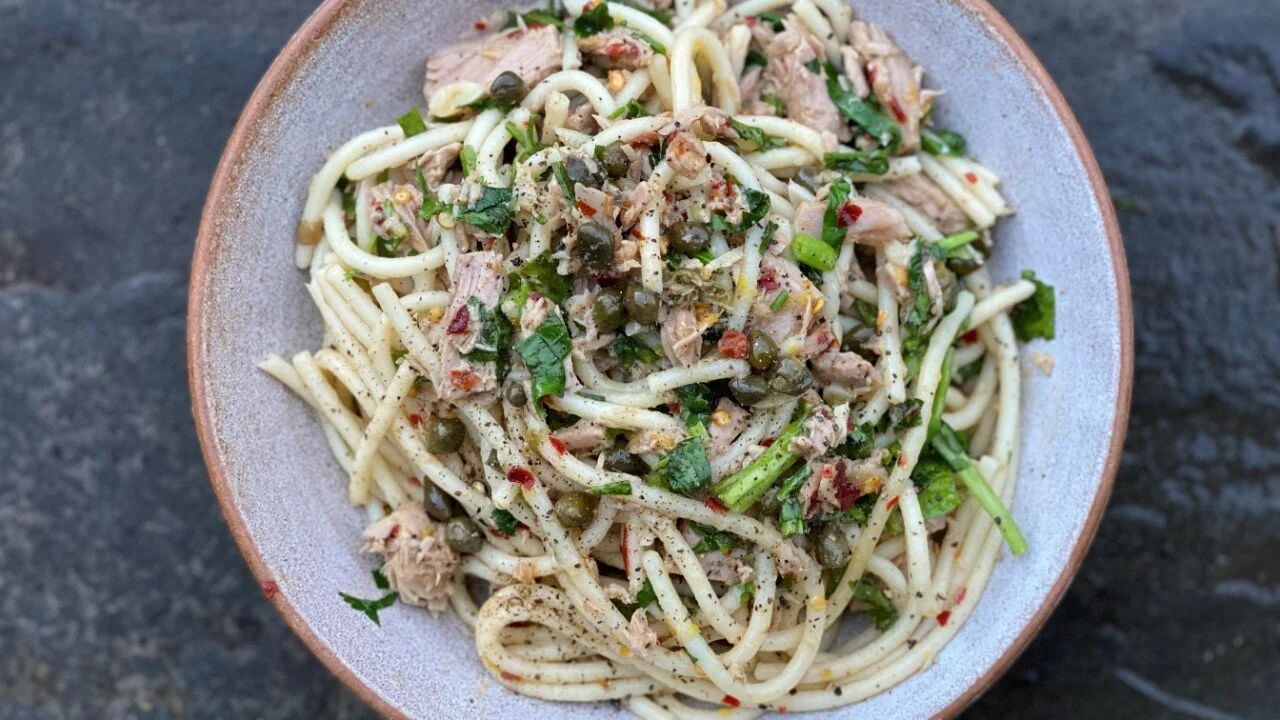 Tuna, Lemon and Caper Pasta 