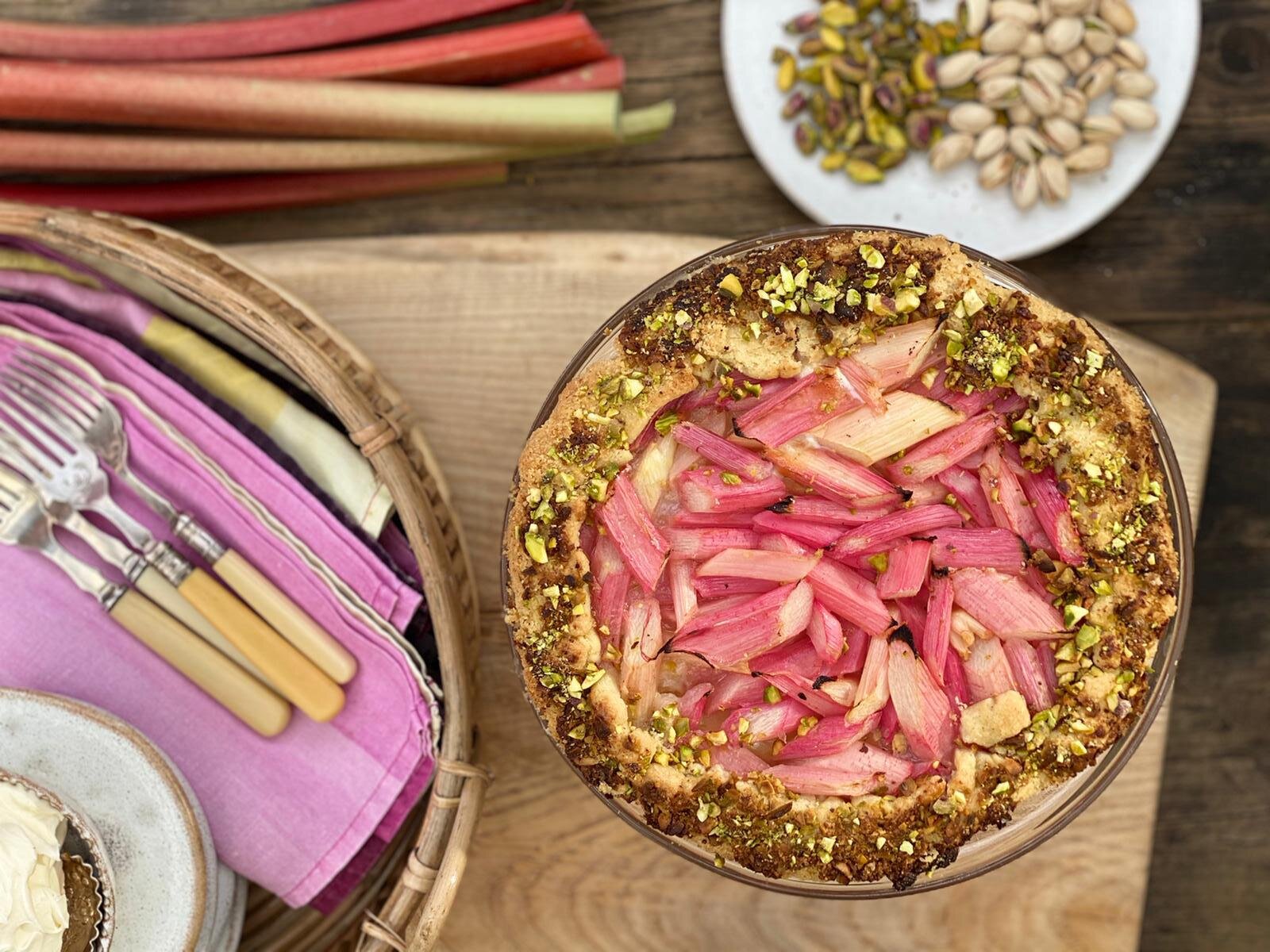 Rhubarb &amp; Pistachio Galette