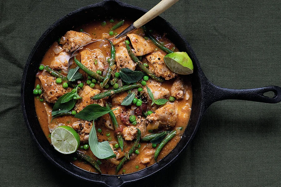 Indian Coconut & Tomato Fish Curry